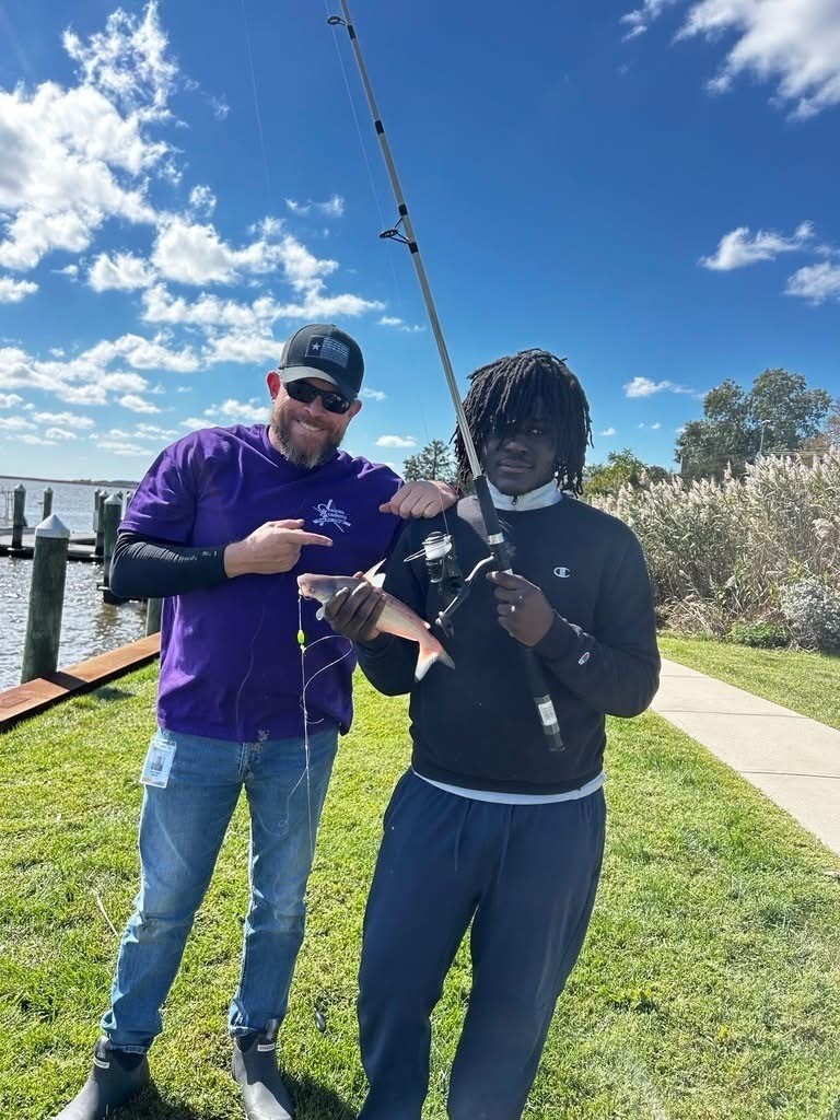 Principal Brady and student