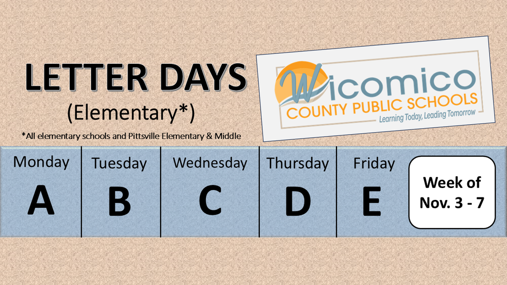 Elementary letter days