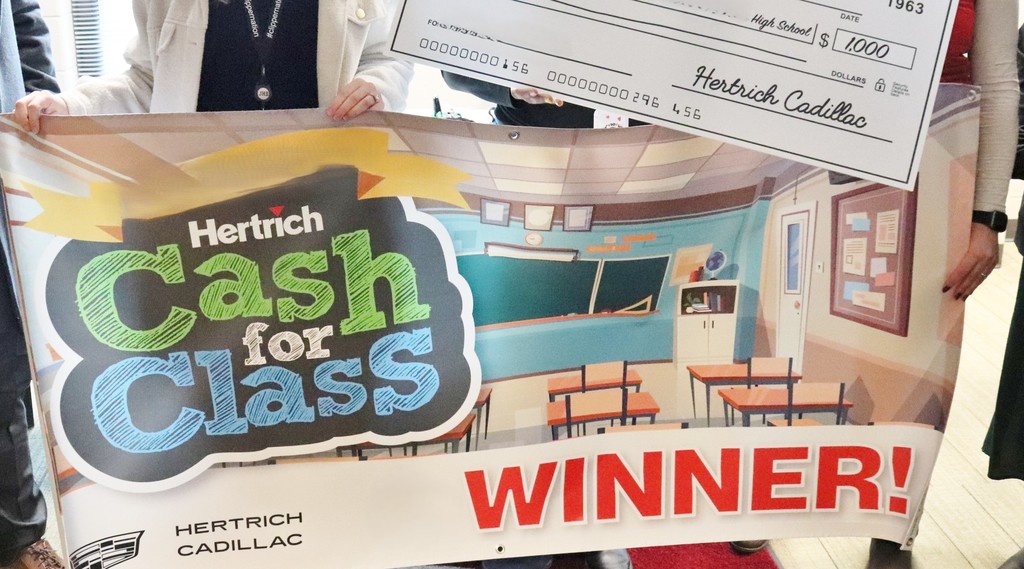 Image of Hertrich Cash for Class Sign
