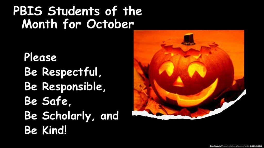 October Students of the Month