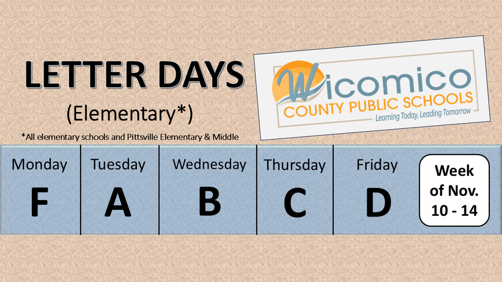 Elementary letter days