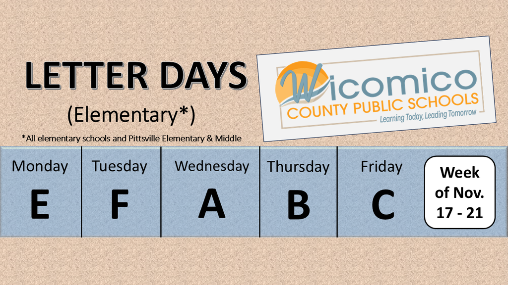 Elementary letter days