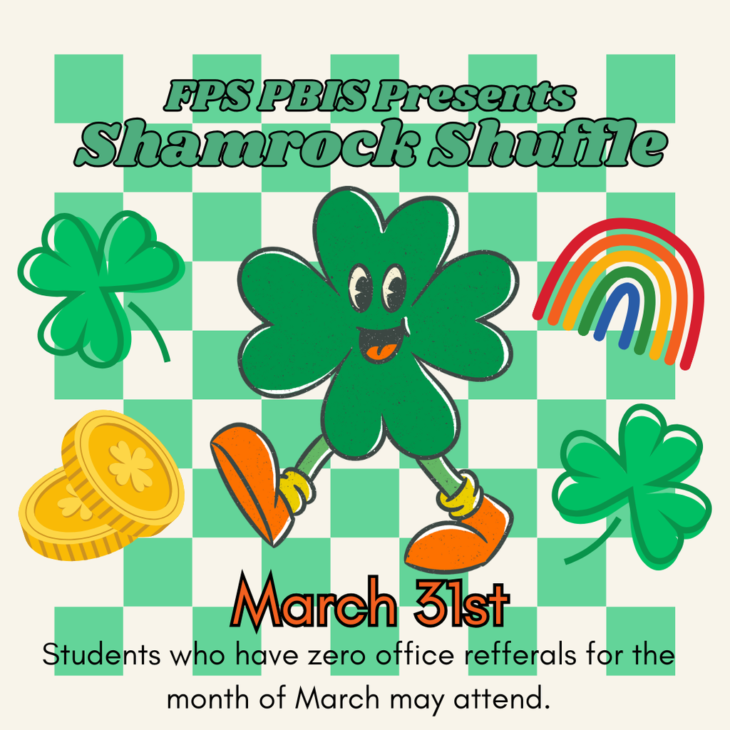 March PBIS Shamrock Shuffle 3/31