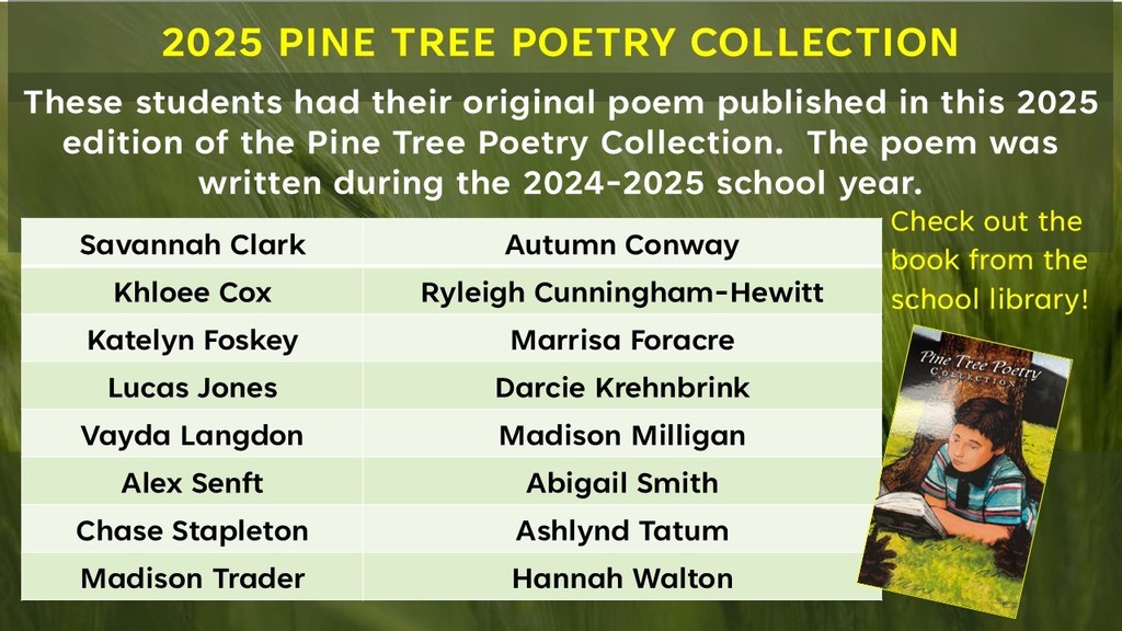 Pine Tree Poetry list