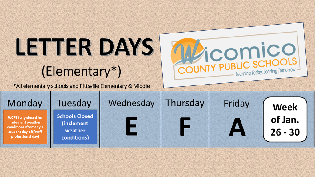 Elementary letter days