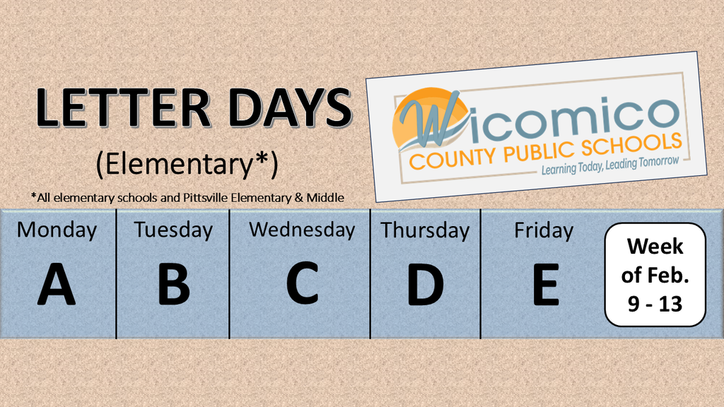 Elementary letter days