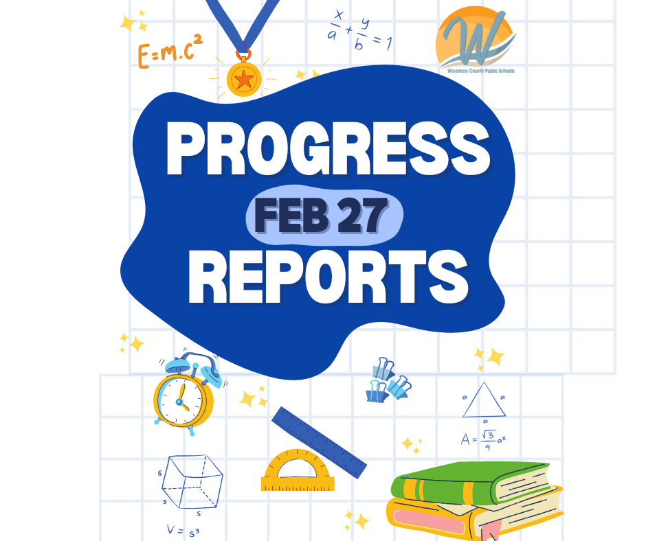 Graphic about mid-term progress reports coming out February 27th