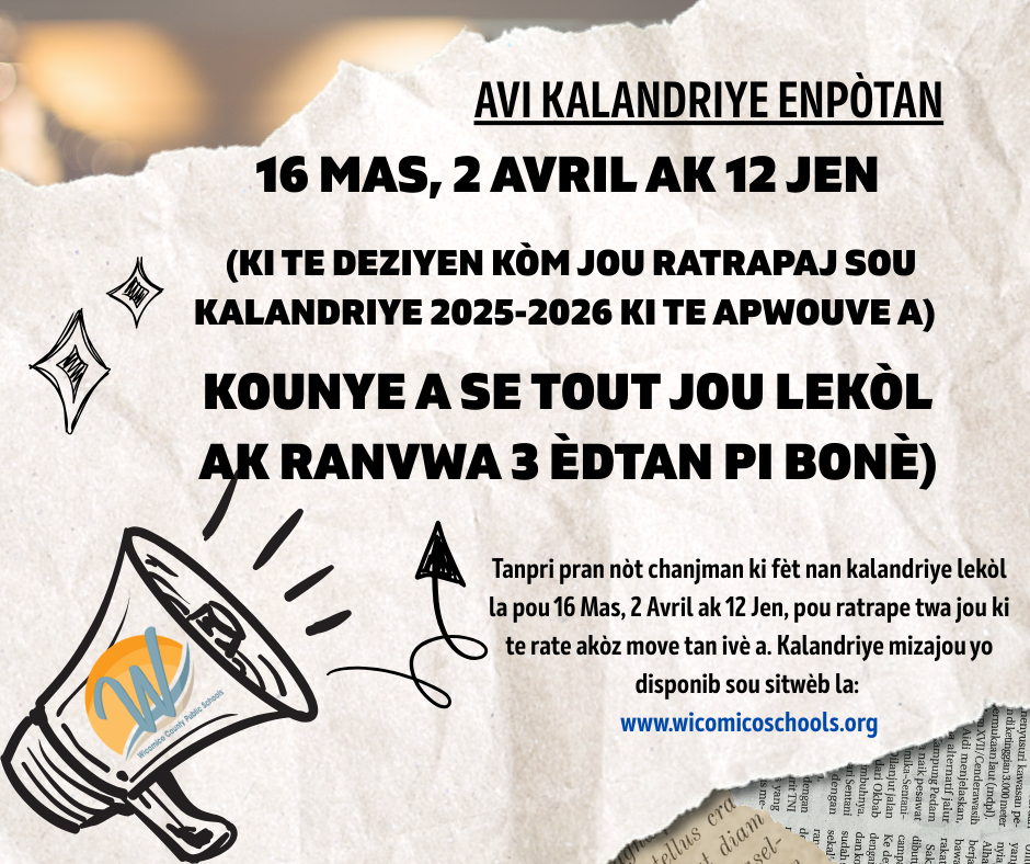 Graphic about makeup days in Haitian Creole