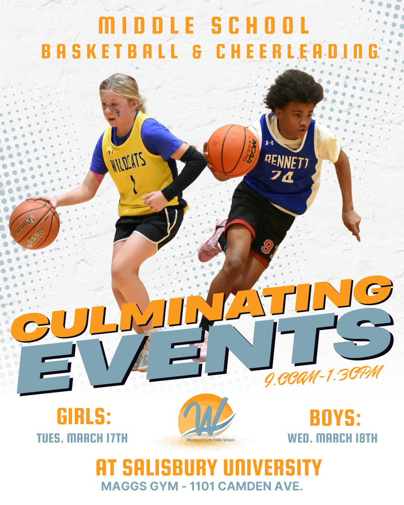 Graphic about middle school intramural basketball culminating events