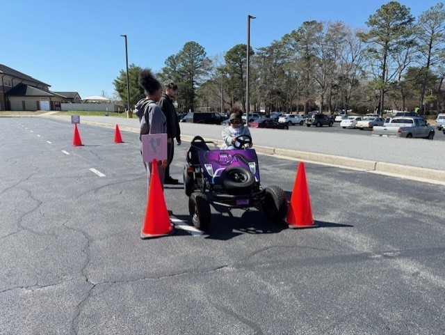 Criminal Justice students driving with drunk goggles on
