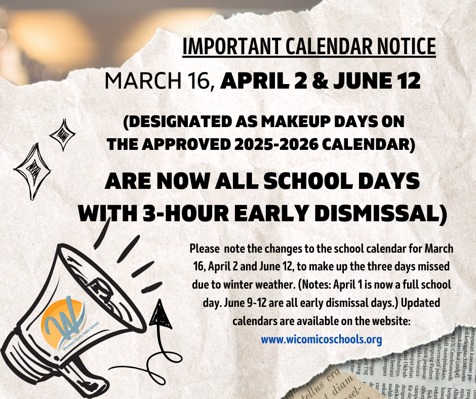 Reminder of Makeup Days