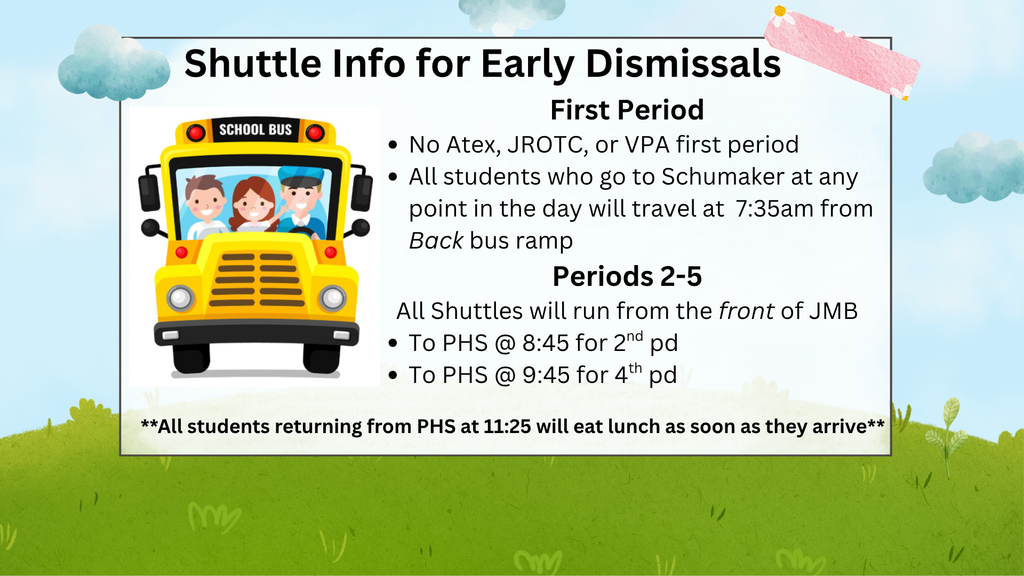 Early Dismissal Shuttles