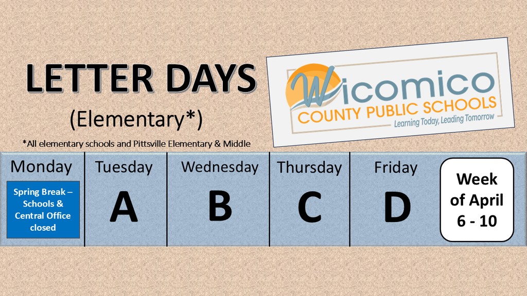 Elementary letter days