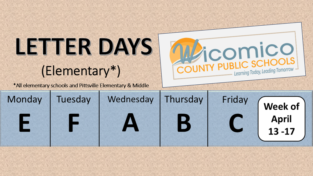 Elementary letter days