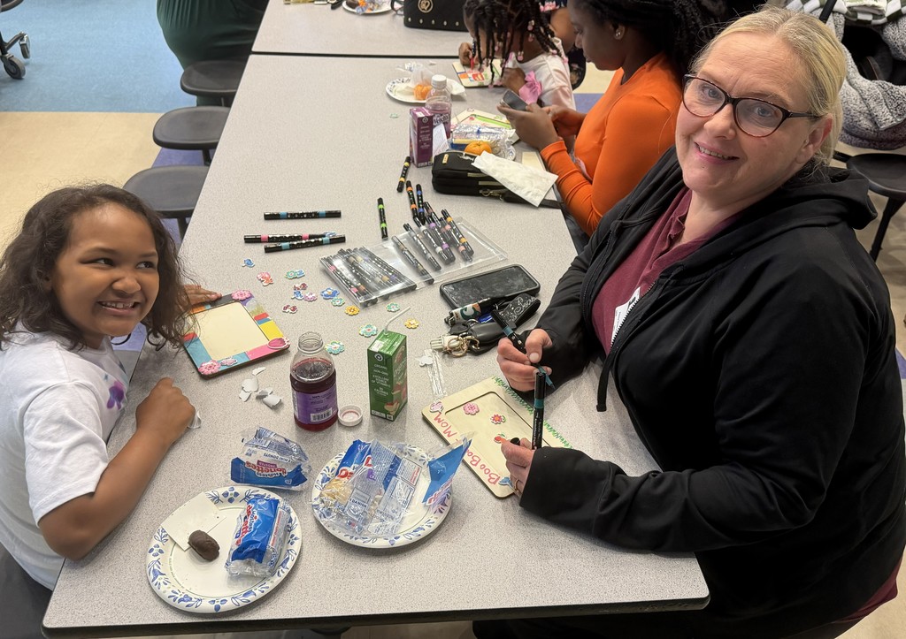 Crafts during Donuts with Grownups.