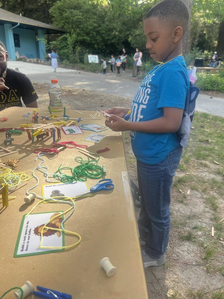 Activity from last year's zoo night.