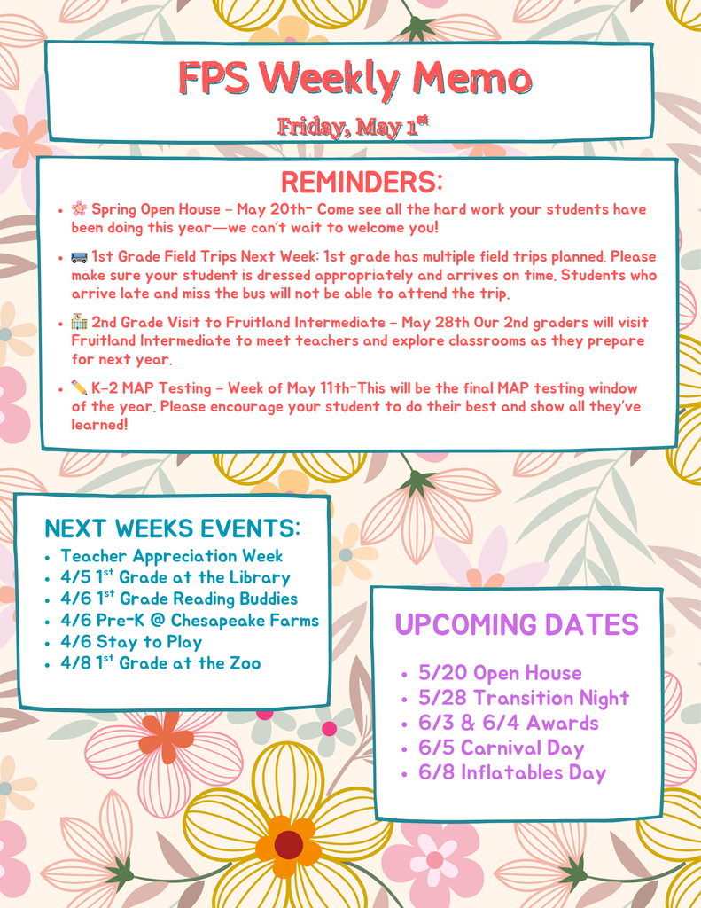 Weekly Memo