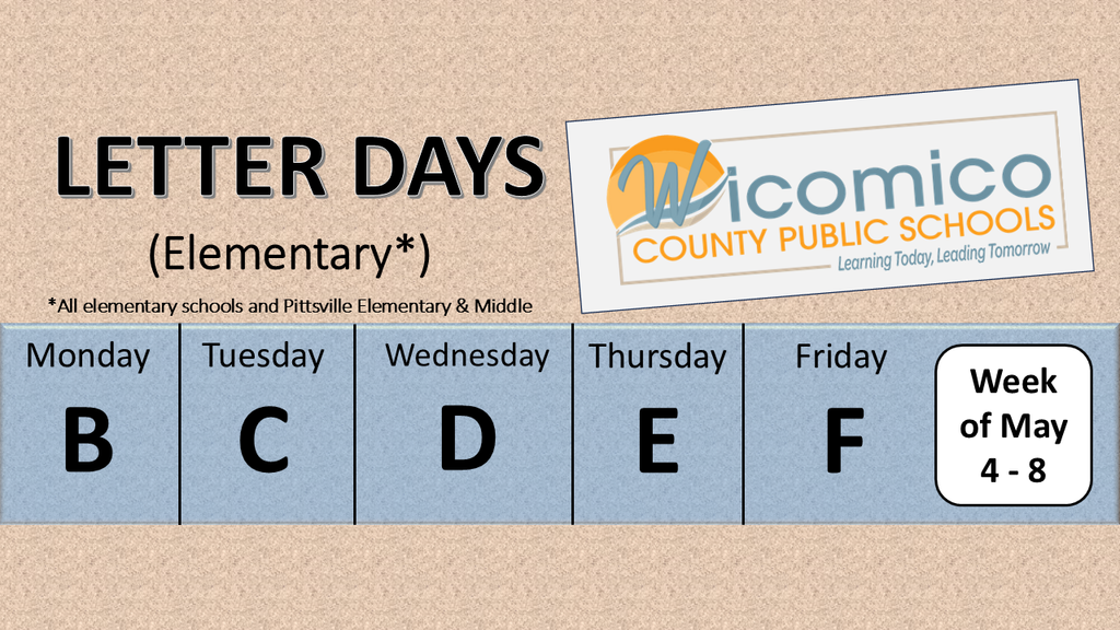Elementary letter days