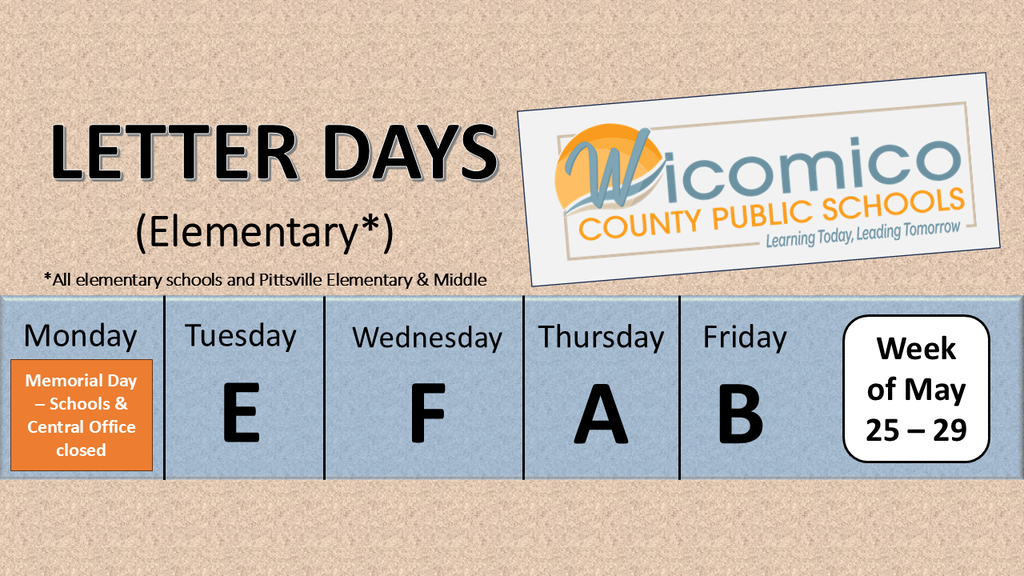 Elementary letter days