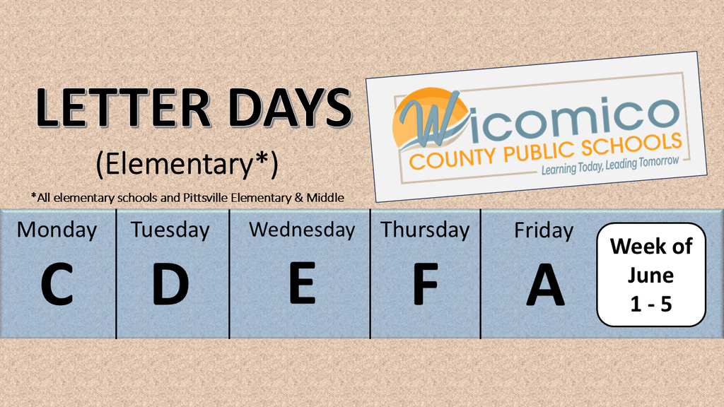 Elementary letter days