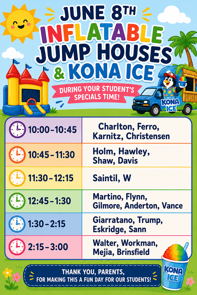 Jump schedule 