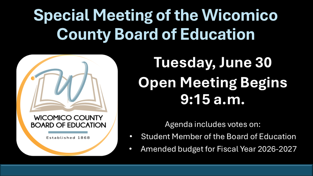 Image advising of the agenda for the June 30th Board of Ed special meeting