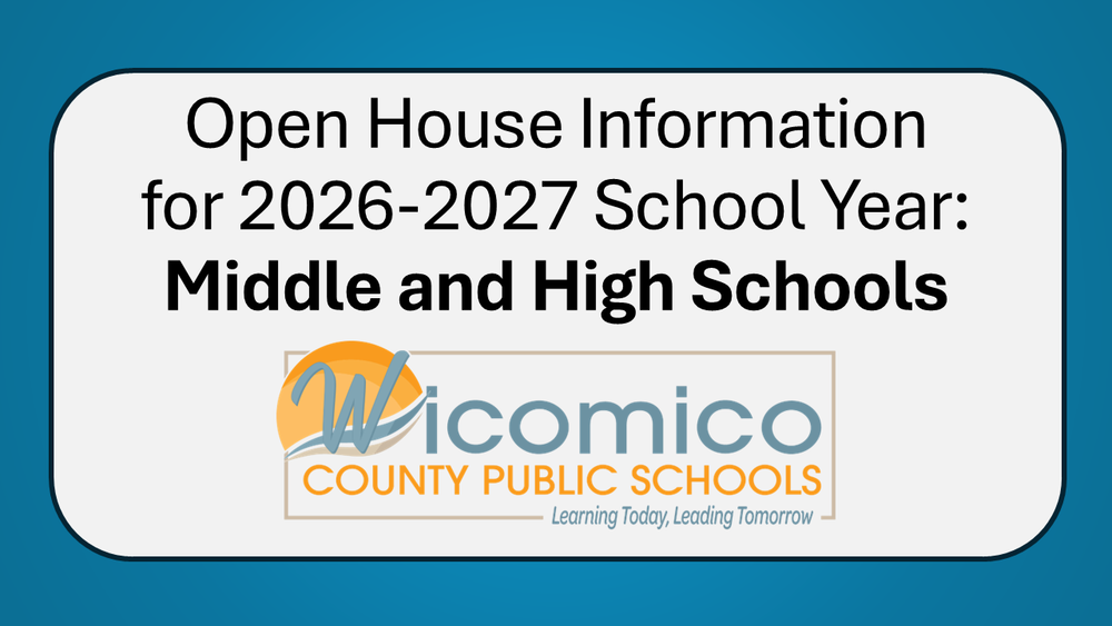 Image of Open House Information for the 2026 - 27 school year
