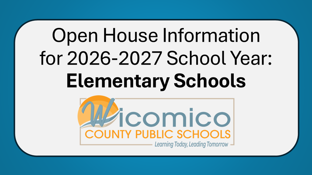 graphic about open house info for elementary schools