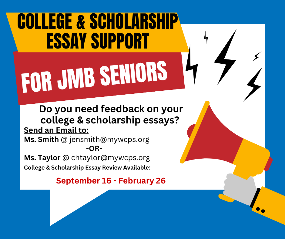 College & Scholarship Essay Support JMB 2026