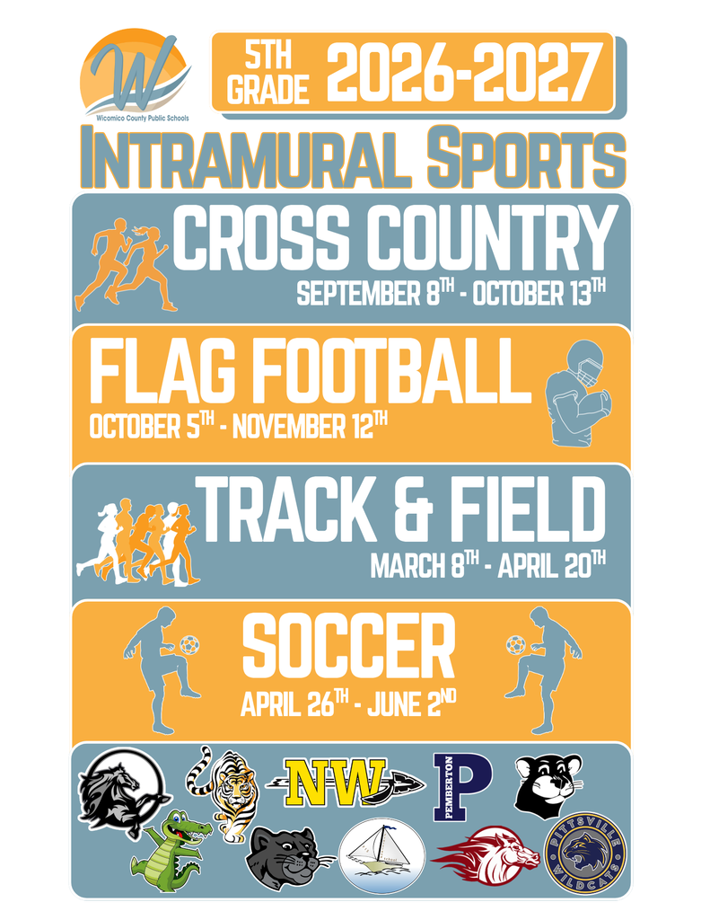 Image of a flyer advertising 5th grade intramural sports