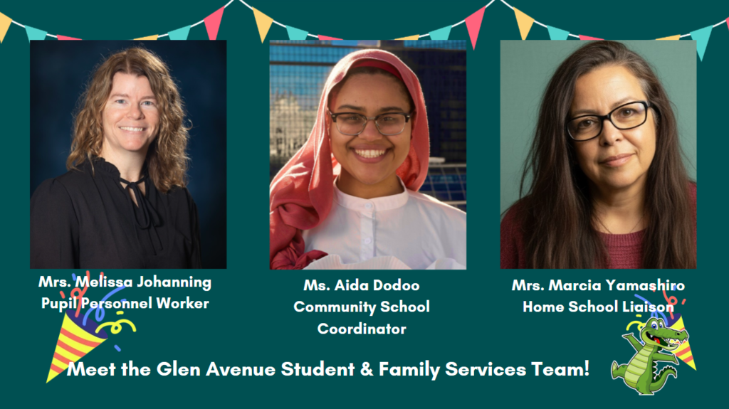 Image of the Student and Family service team at Glen Avenue Elementary