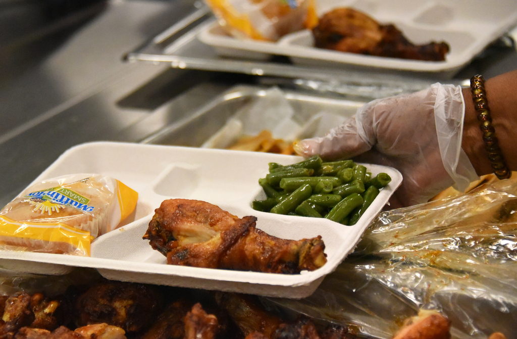 School lunch at Salisbury Middle