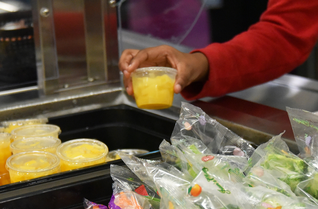 School lunch at Salisbury Middle