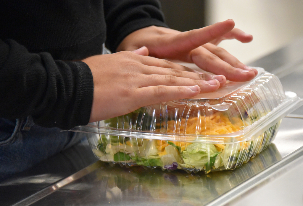 School lunch at Salisbury Middle