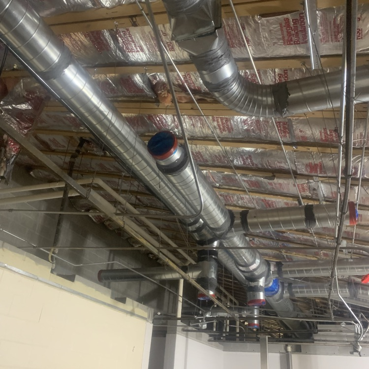 new duct work at Creston 