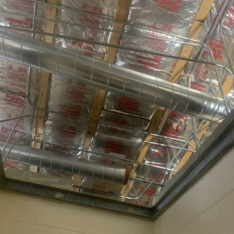 new duct work at Creston 