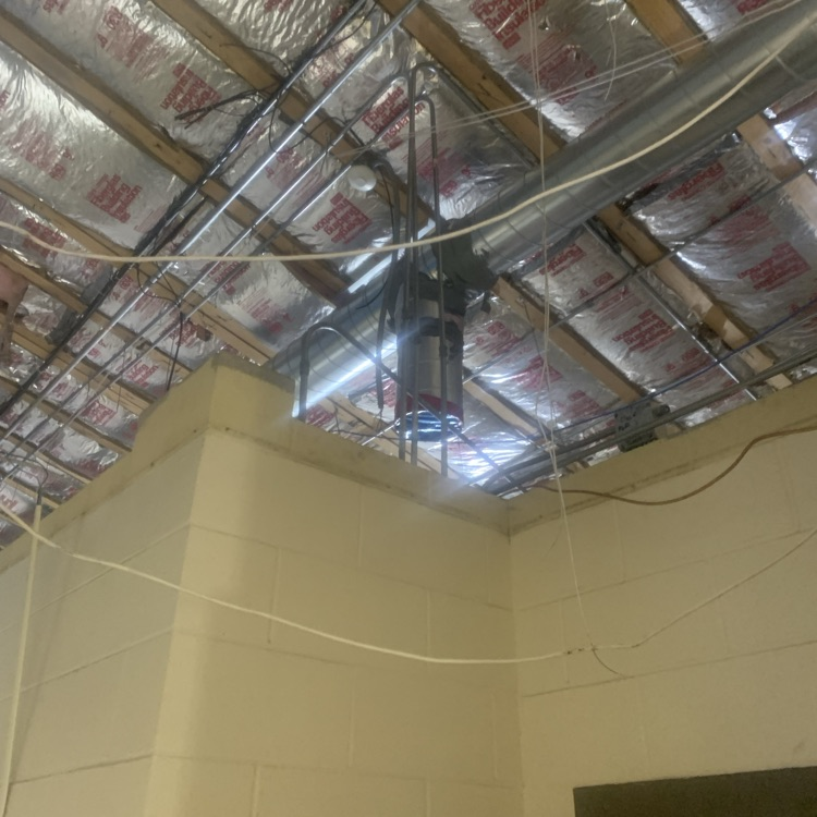 new duct work at Creston 