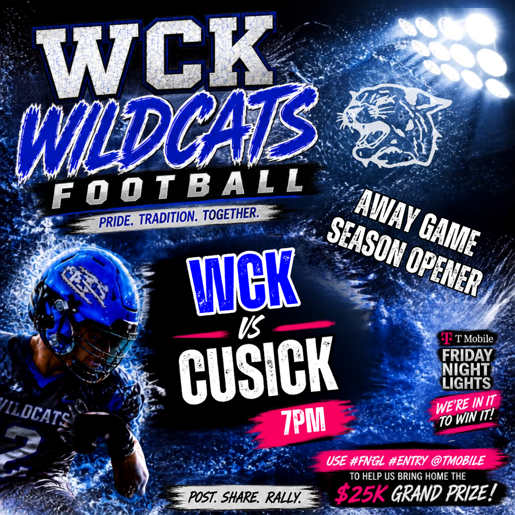 wck football season opener game in cusick