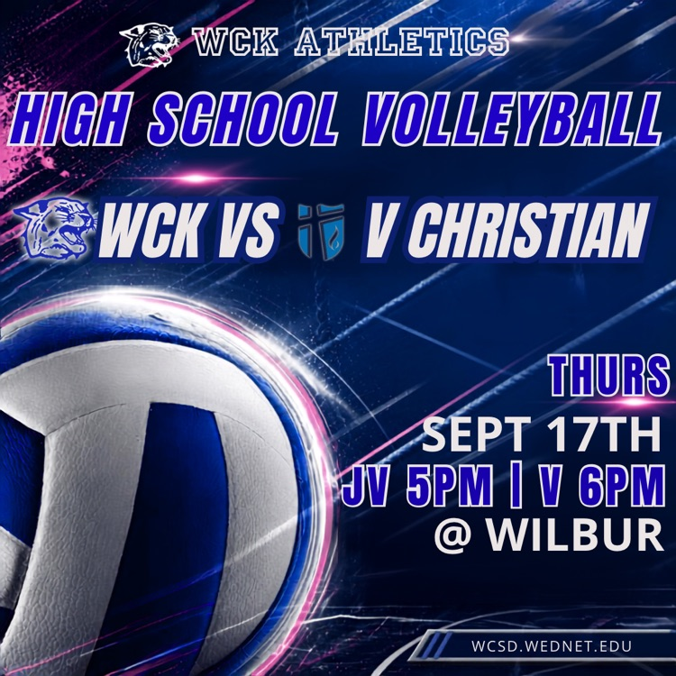 WCK vball game tonight in Wilbur 