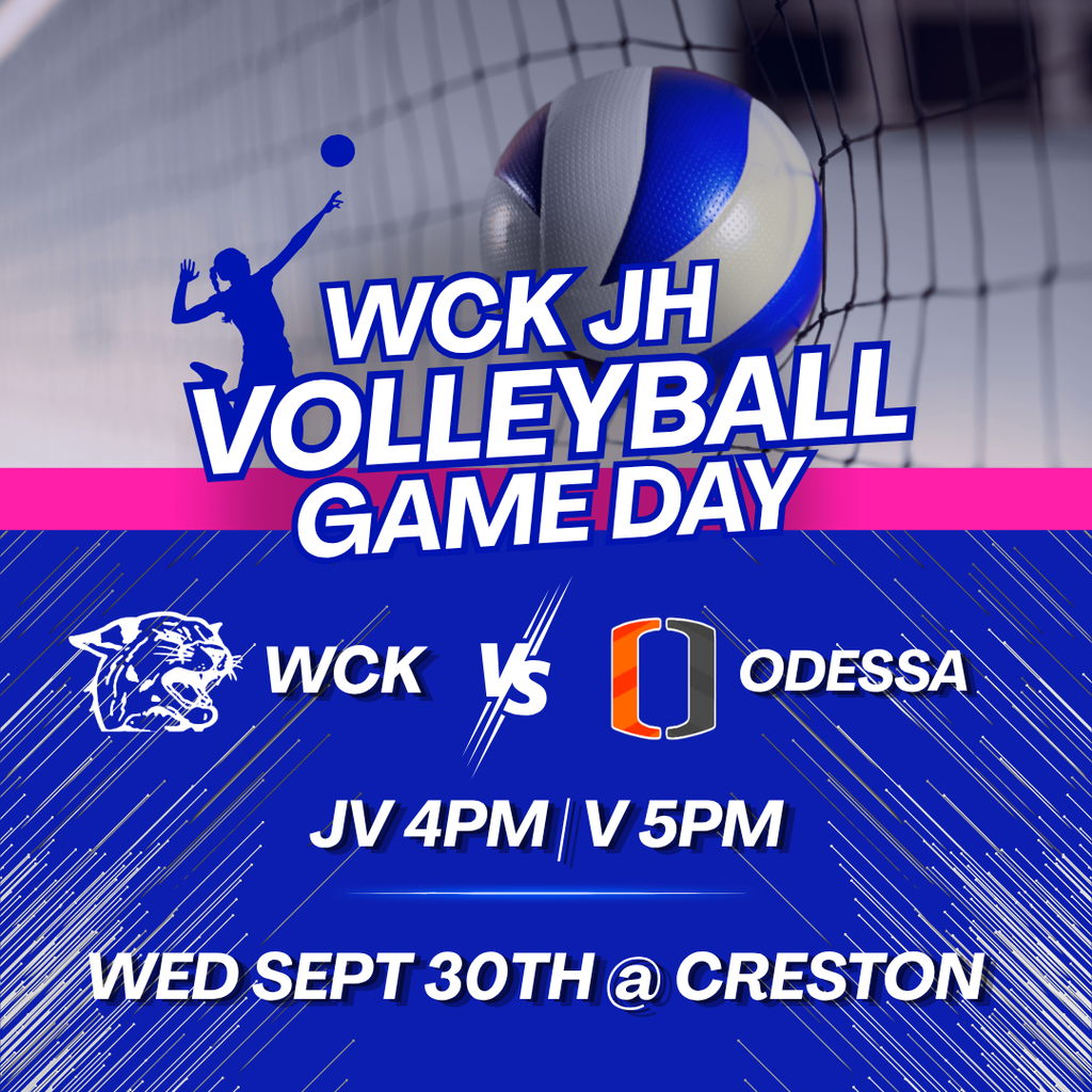 wck jh vball game tonight in creston 9/30