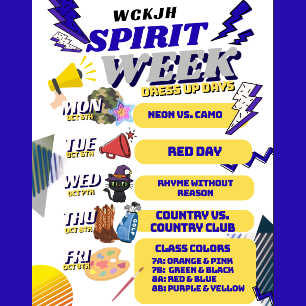 WCK JH Spirit Week 