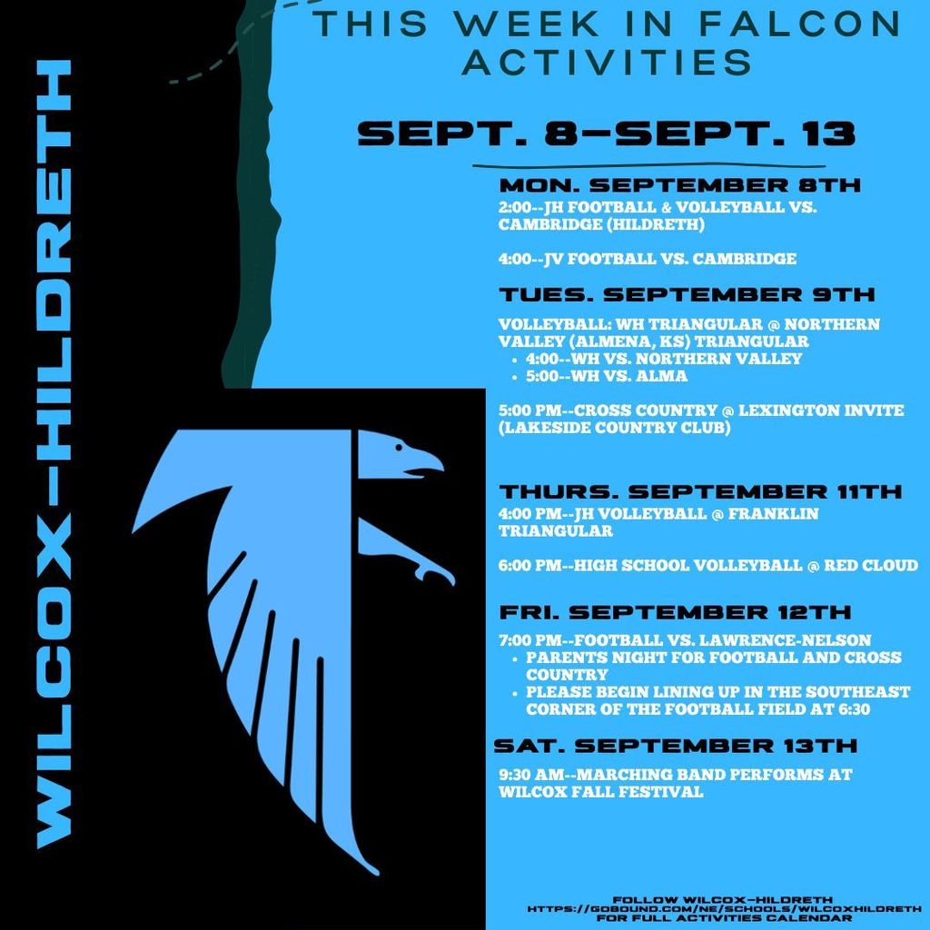 9/8-9/13 Activities