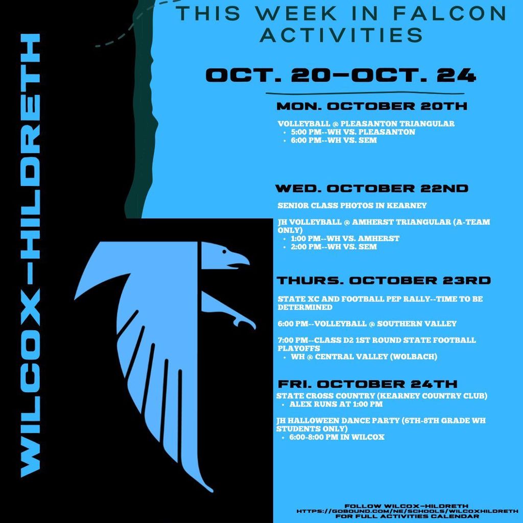 10/20-10/24 Activities