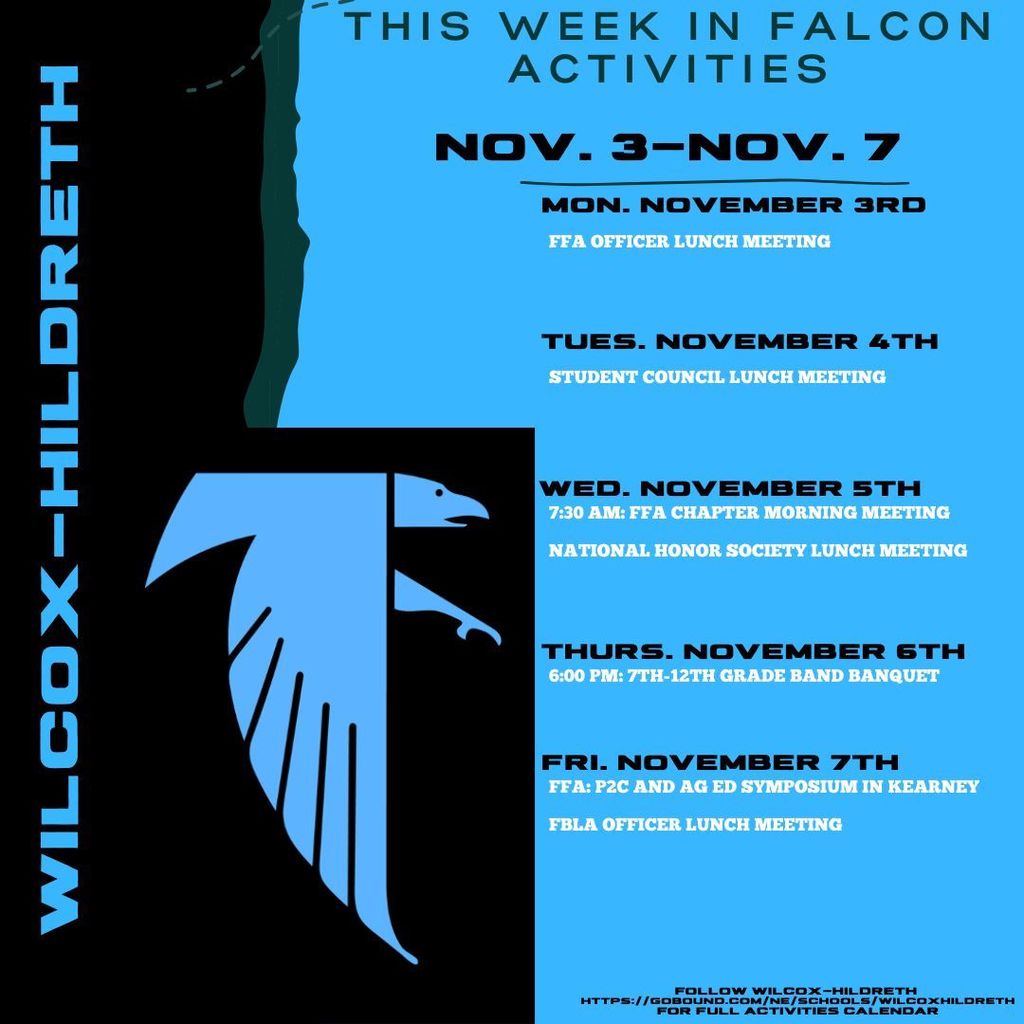 11/3-11/7 Activities