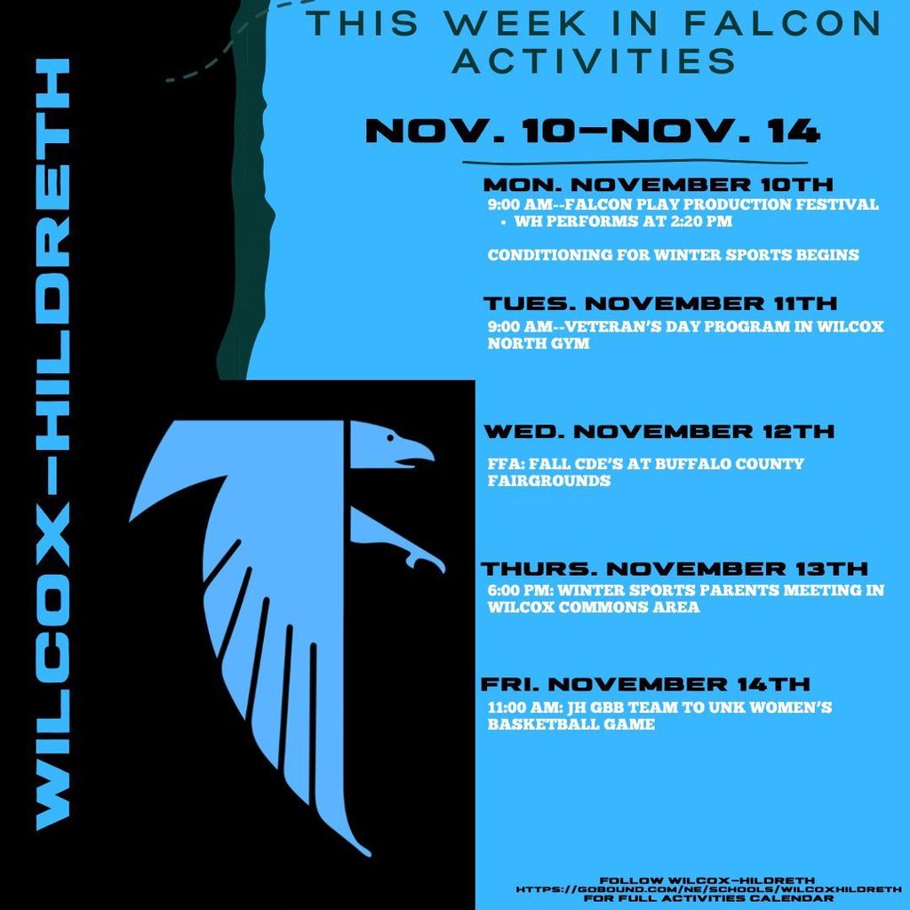 11/10-11/14 Activities