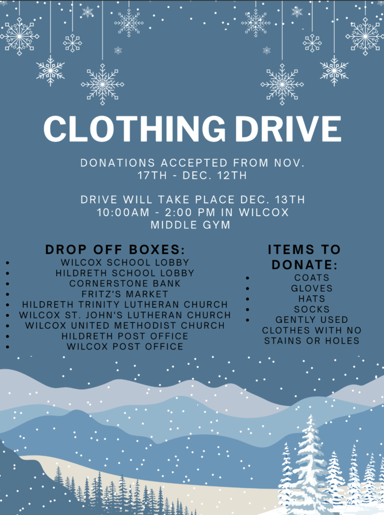 Clothing drive flyer