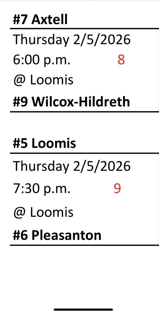 FKC Girls Playback Matchups