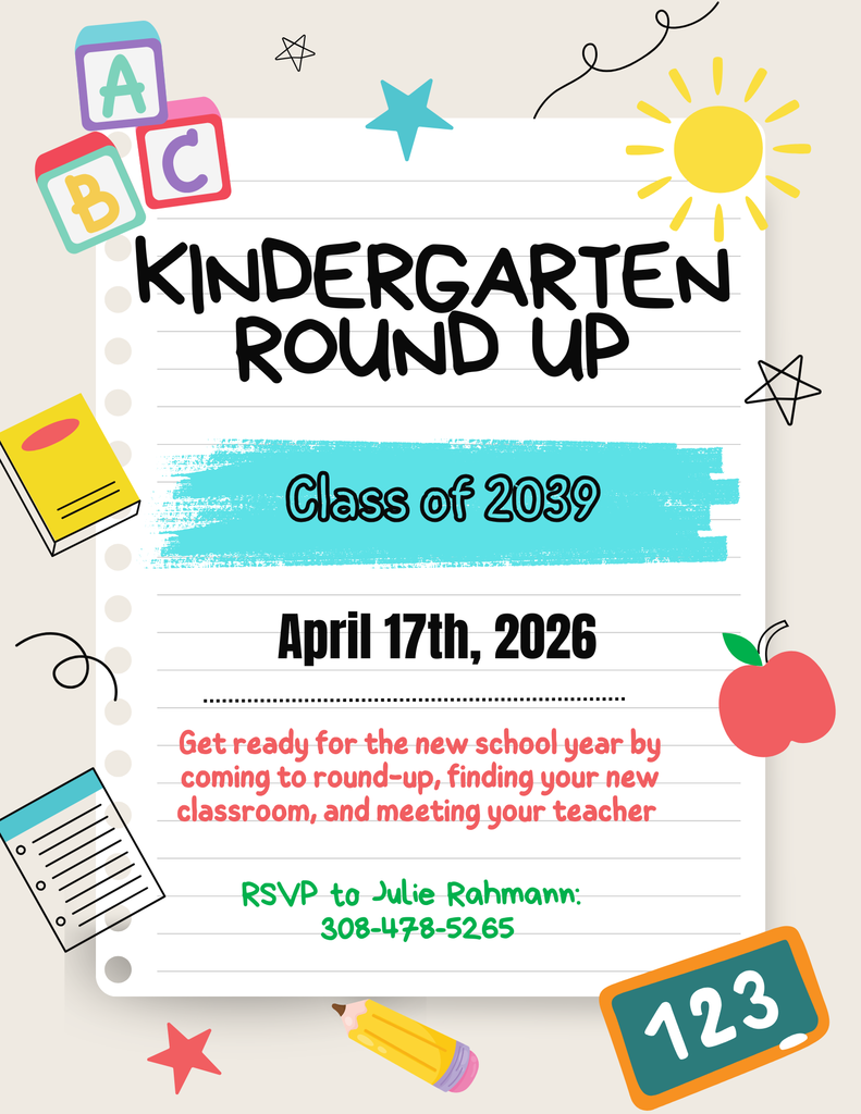 Kindergarten round up class of 2039- April 17th, 2026