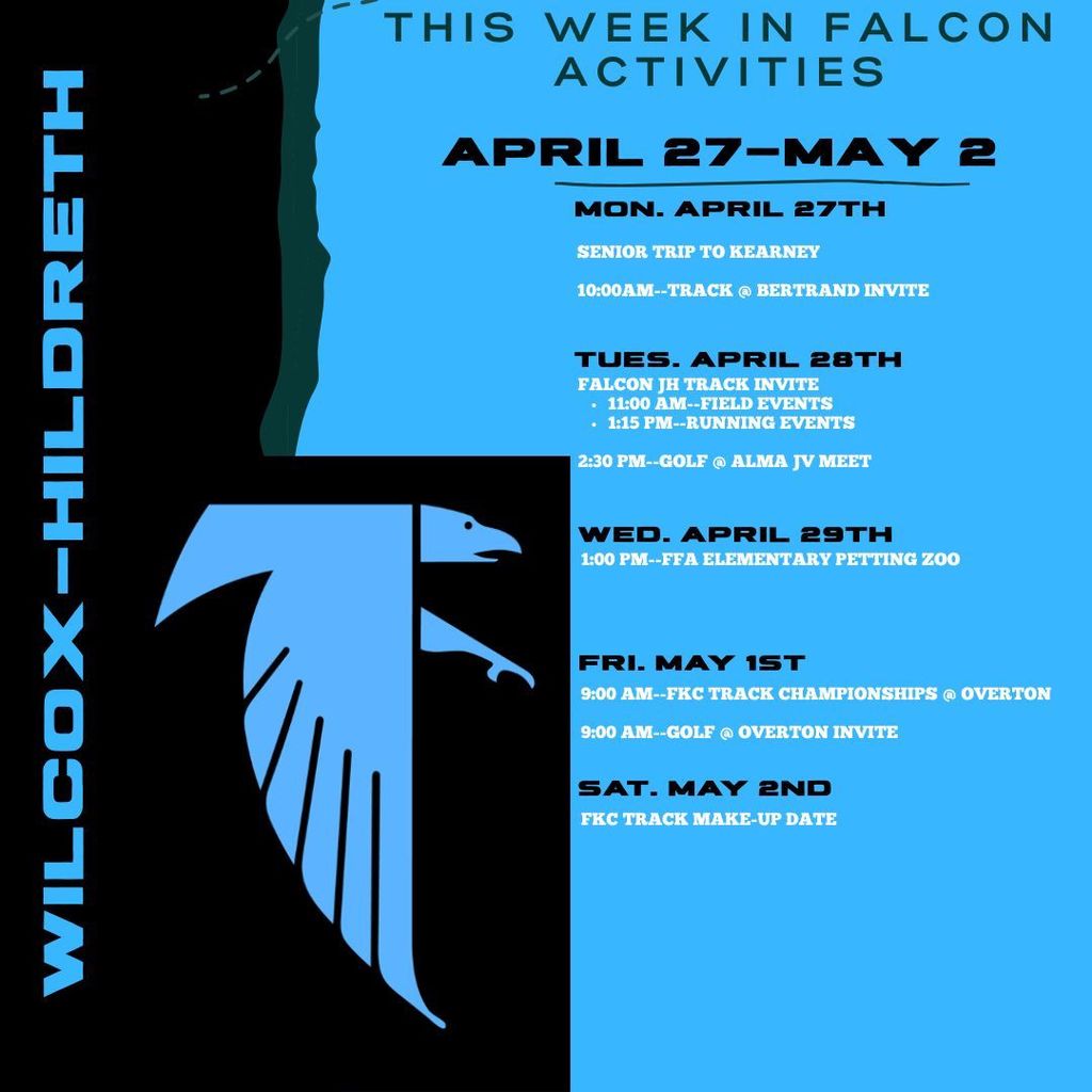 4/27-5/2 Activities