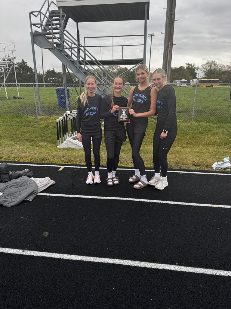 New JH Girls 4x400 relay school record time of 4:44.7